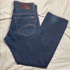 G-Star Raw 3301 Denim Jeans Straight Leg 33 32